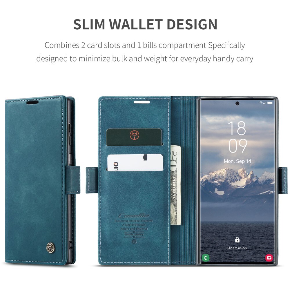 Samsung Galaxy S25 Ultra Slankt pungetui, Blå