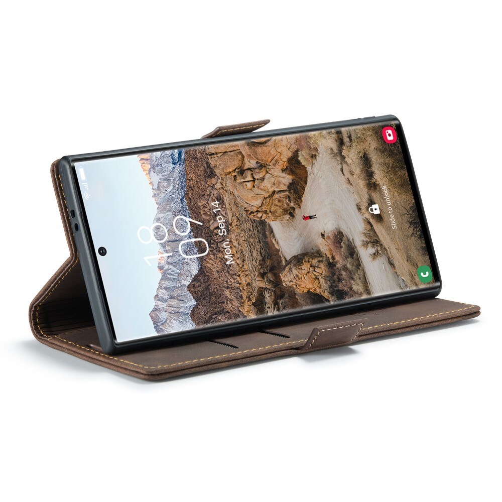 Samsung Galaxy S25 Ultra Slankt pungetui, Brun
