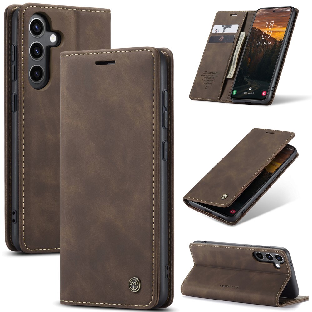 Samsung Galaxy S25 Plus Slankt pungetui, Brun