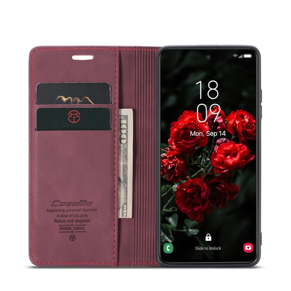 Samsung Galaxy S25 Slankt pungetui, Rød