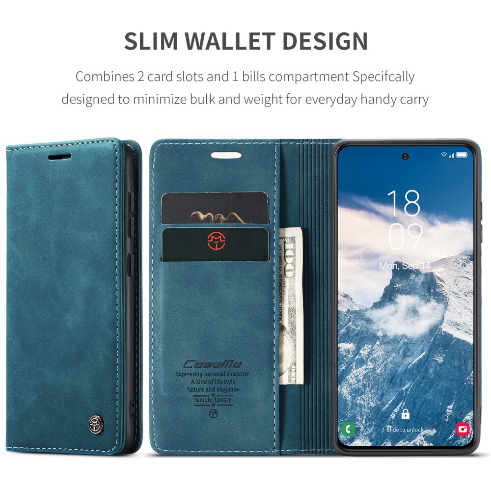 Samsung Galaxy S25 Slankt pungetui, Blå