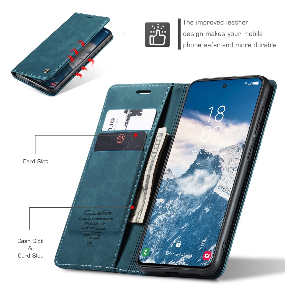 Samsung Galaxy S25 Slankt pungetui, Blå
