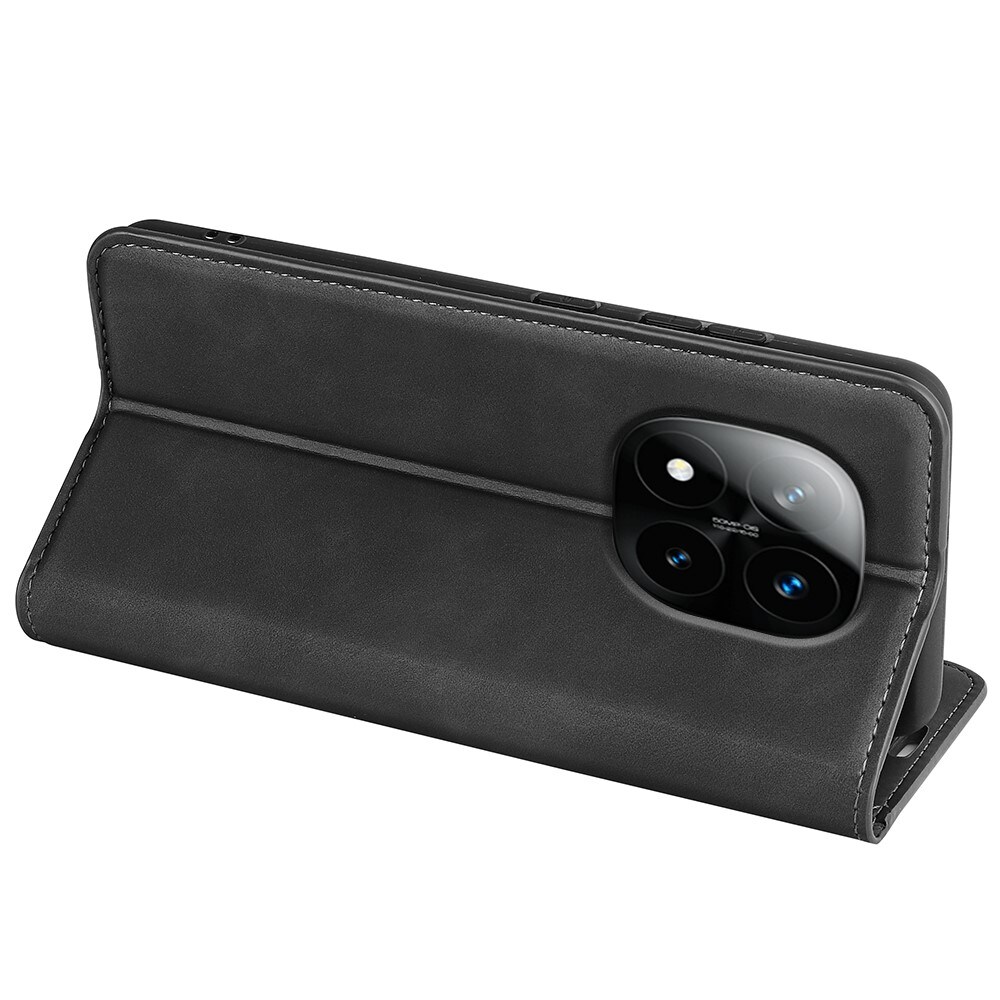 Xiaomi Redmi Note 14 Pro Plus Slankt etui med kortholder, Sort