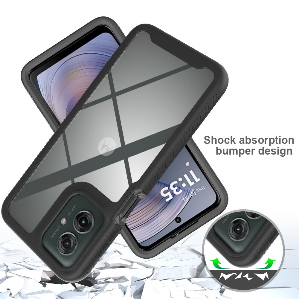 Motorola Moto G55 Mobilcover Full Protection, Sort