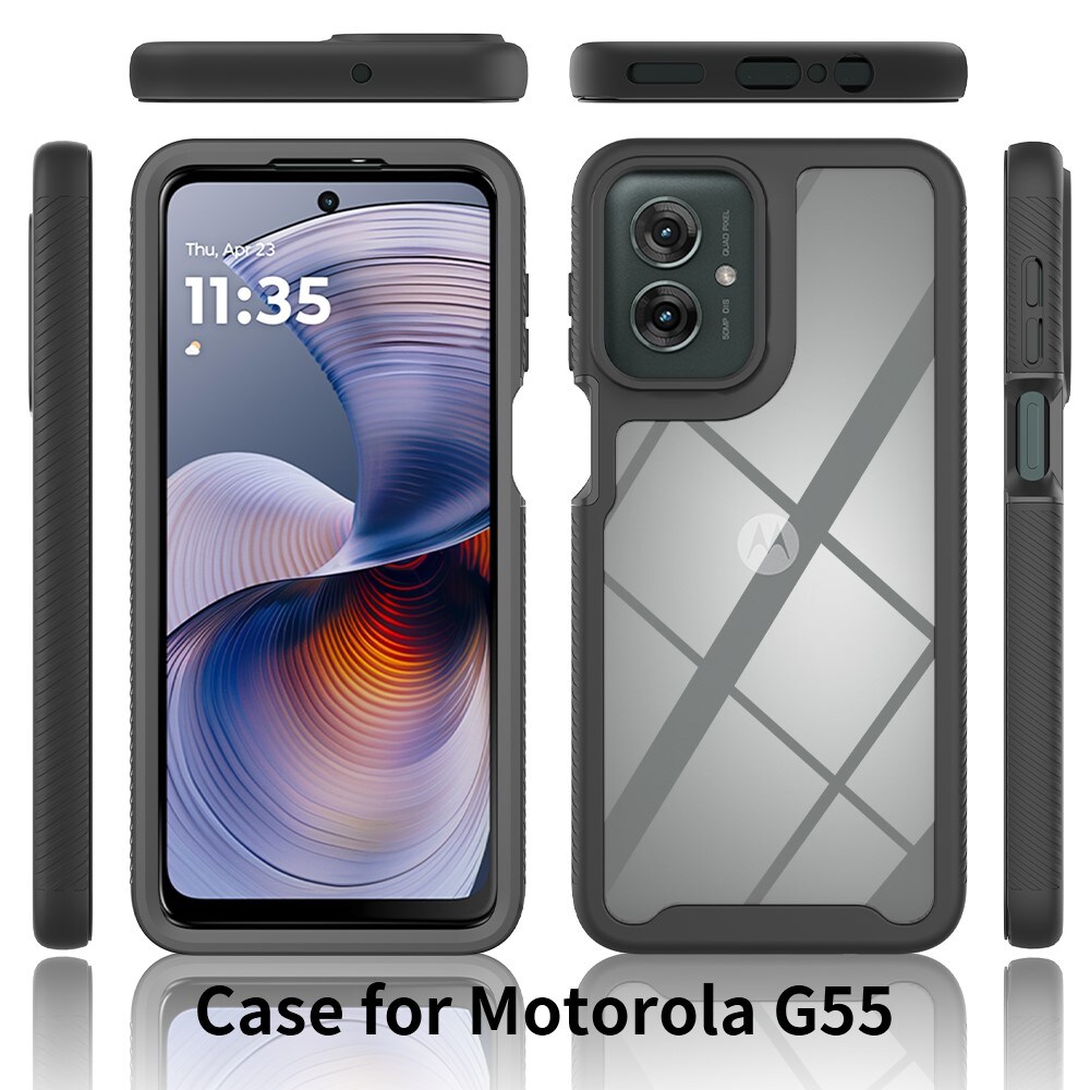 Motorola Moto G55 Mobilcover Full Protection, Sort