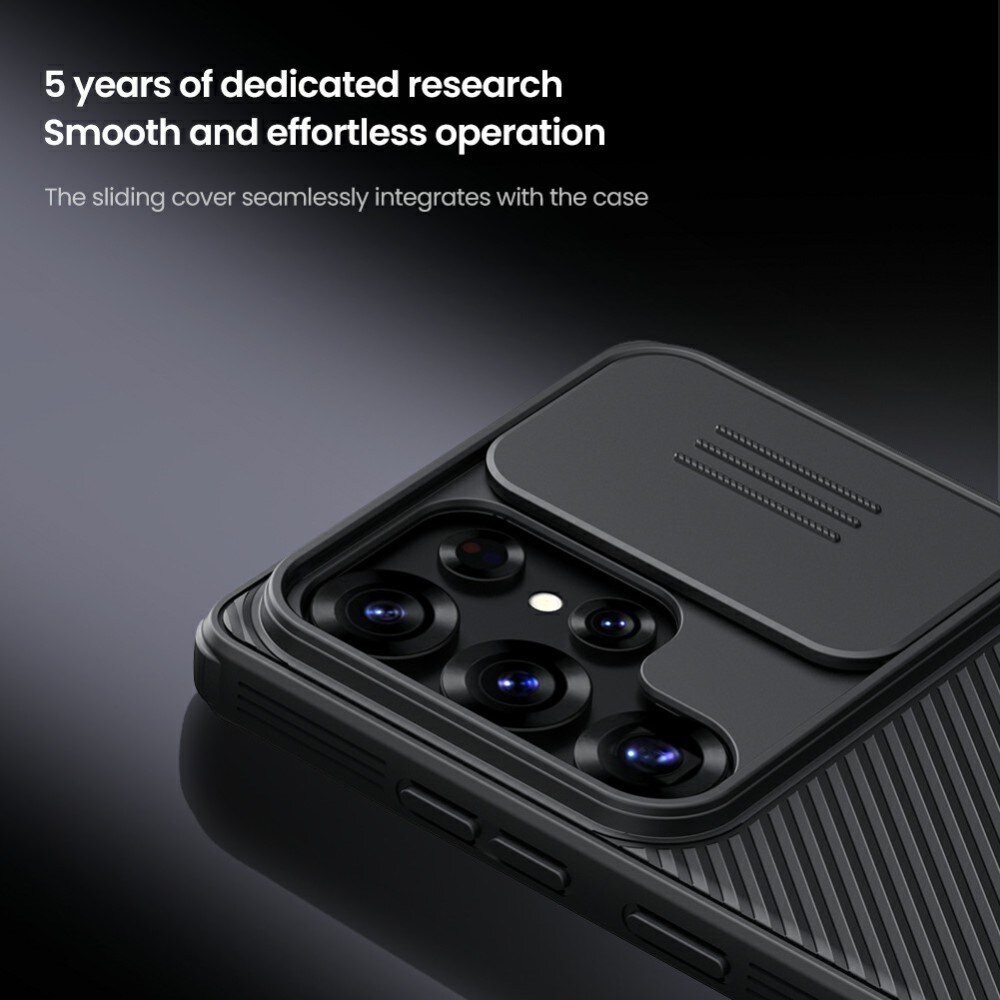 Samsung Galaxy S25 Ultra Cover med kamerabeskyttelse - CamShield, Blå