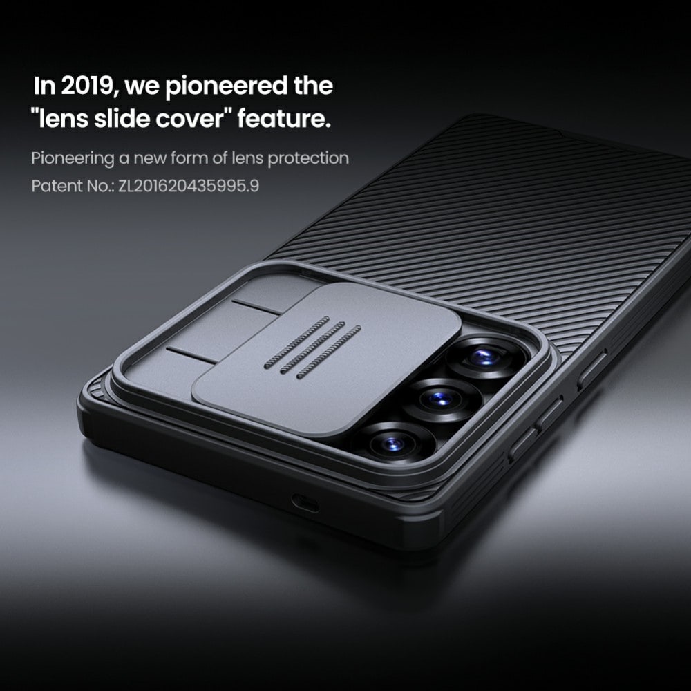Samsung Galaxy S25 Ultra Cover med kamerabeskyttelse - CamShield, Grøn