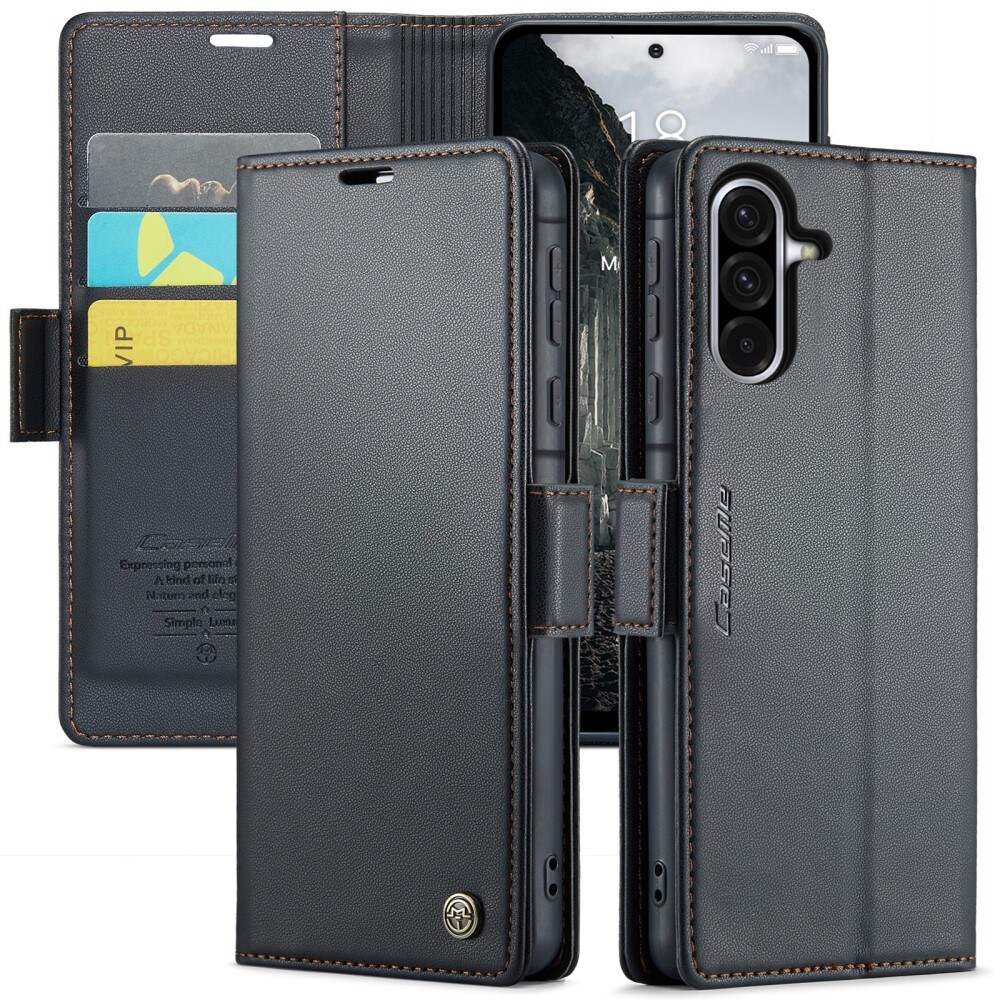 Samsung Galaxy A56 Slankt RFID-pungetui, Sort