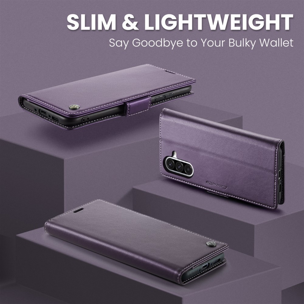 Samsung Galaxy A56 Slankt RFID-pungetui, Lilla