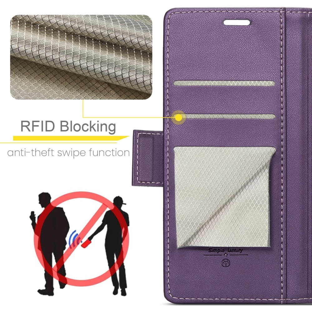 Samsung Galaxy A56 Slankt RFID-pungetui, Lilla