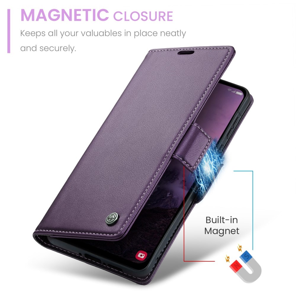 Samsung Galaxy A56 Slankt RFID-pungetui, Lilla