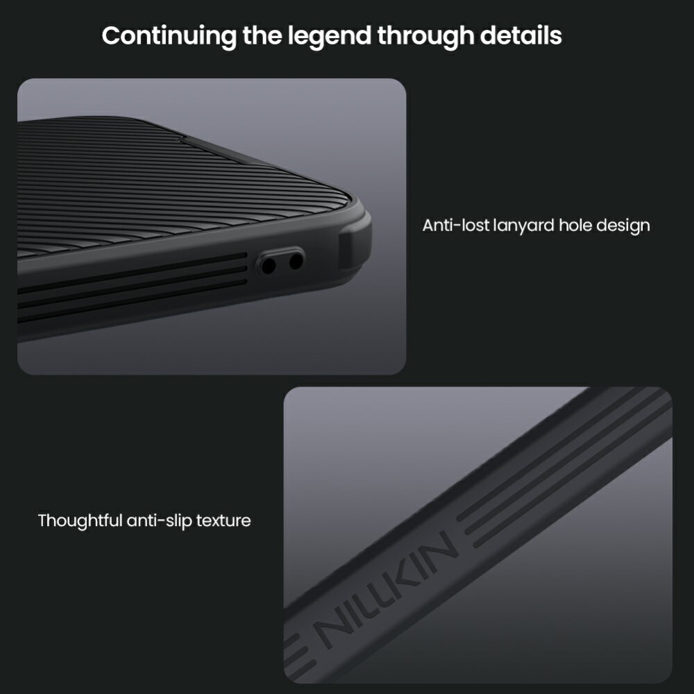 Samsung Galaxy A36 Cover med kamerabeskyttelse - CamShield, Sort