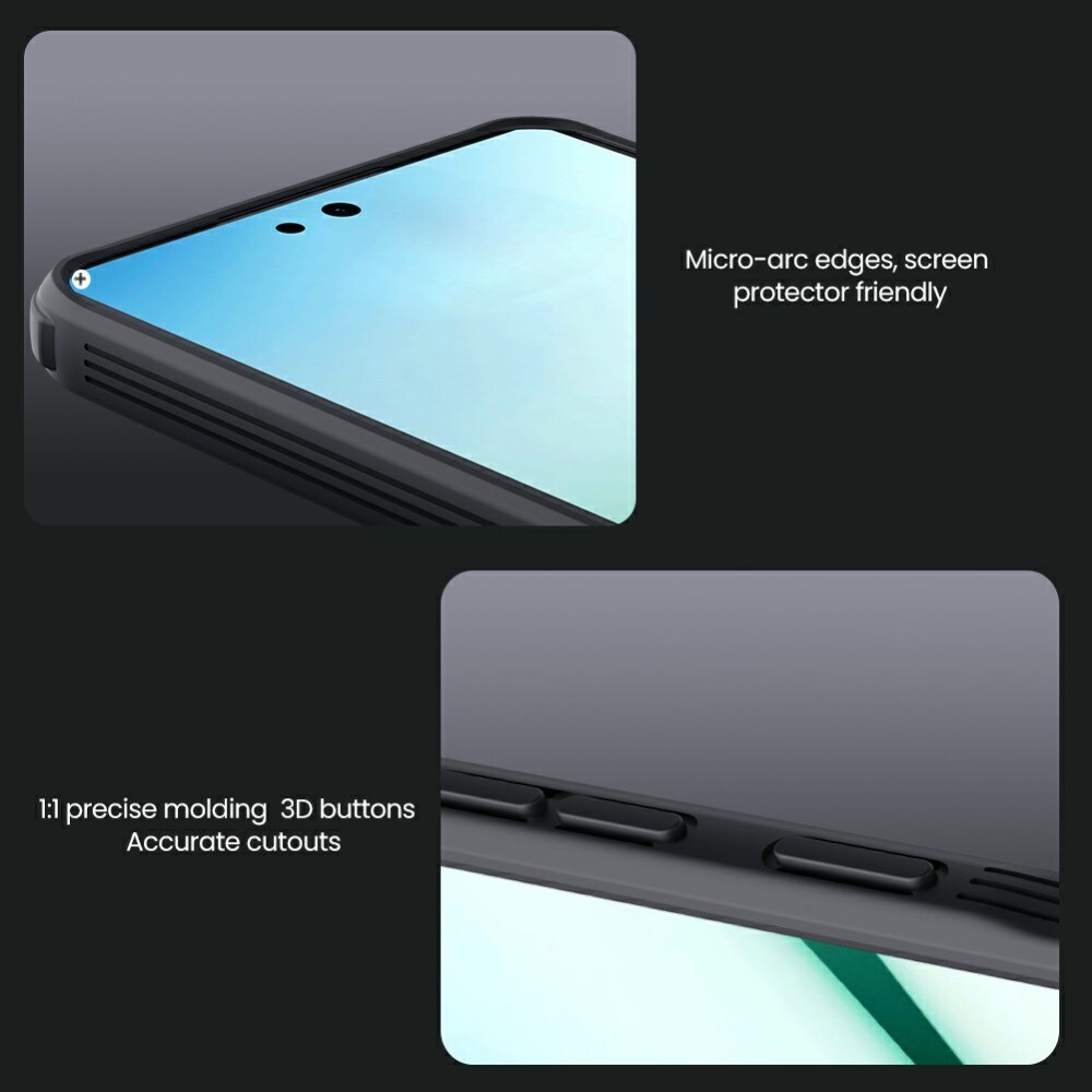 Samsung Galaxy A36 Cover med kamerabeskyttelse - CamShield, Sort