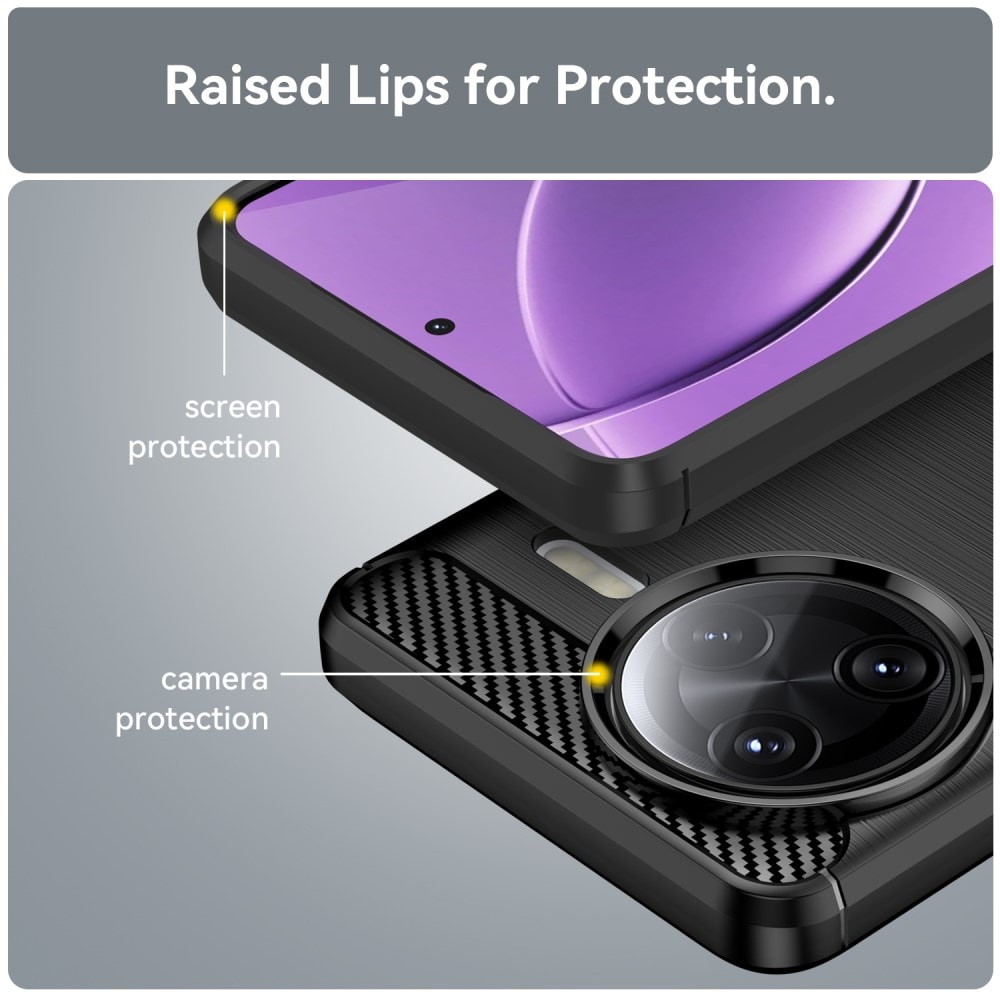 Xiaomi Poco F7 Ultra TPU-cover Brushed, Sort