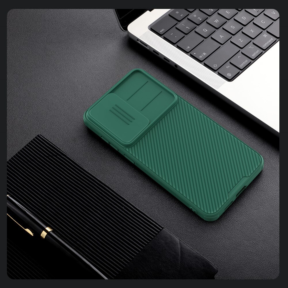 Samsung Galaxy S25 Cover med kamerabeskyttelse - CamShield, Grøn