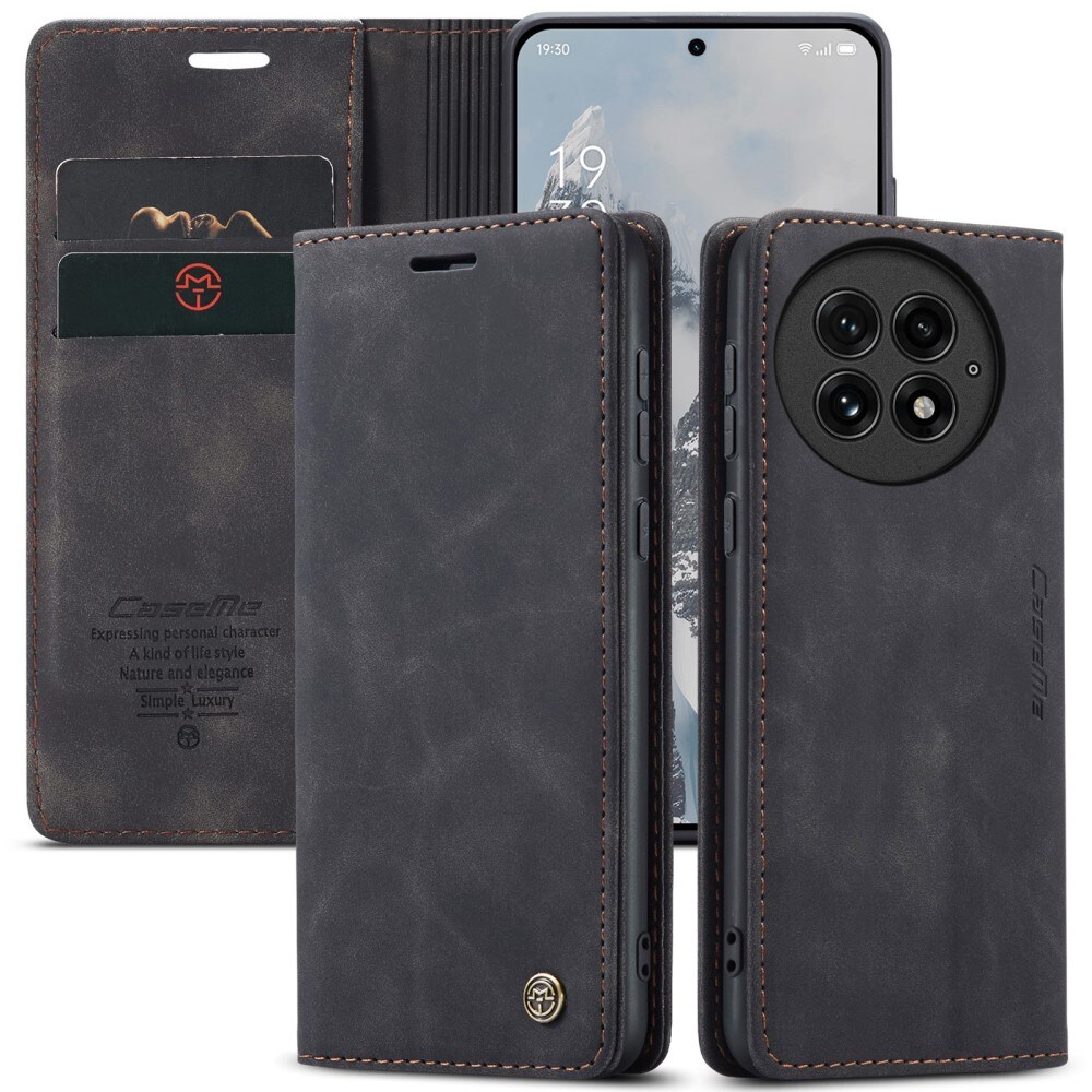  OnePlus 13 Slankt pungetui, Sort