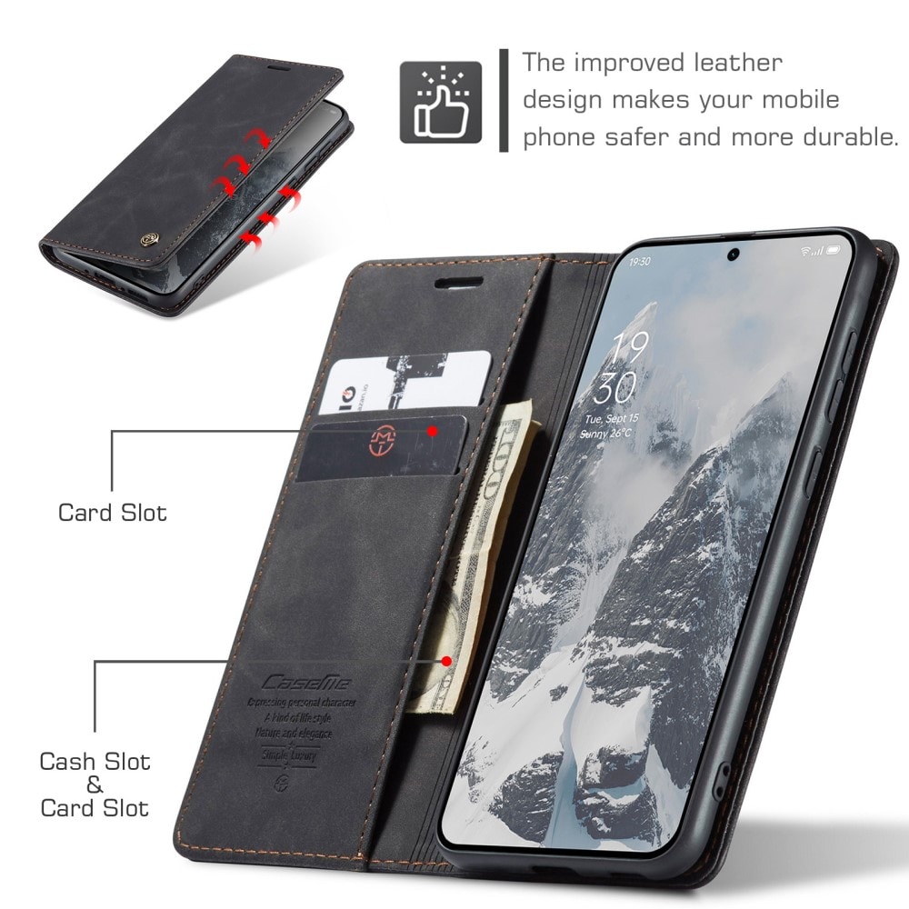  OnePlus 13 Slankt pungetui, Sort