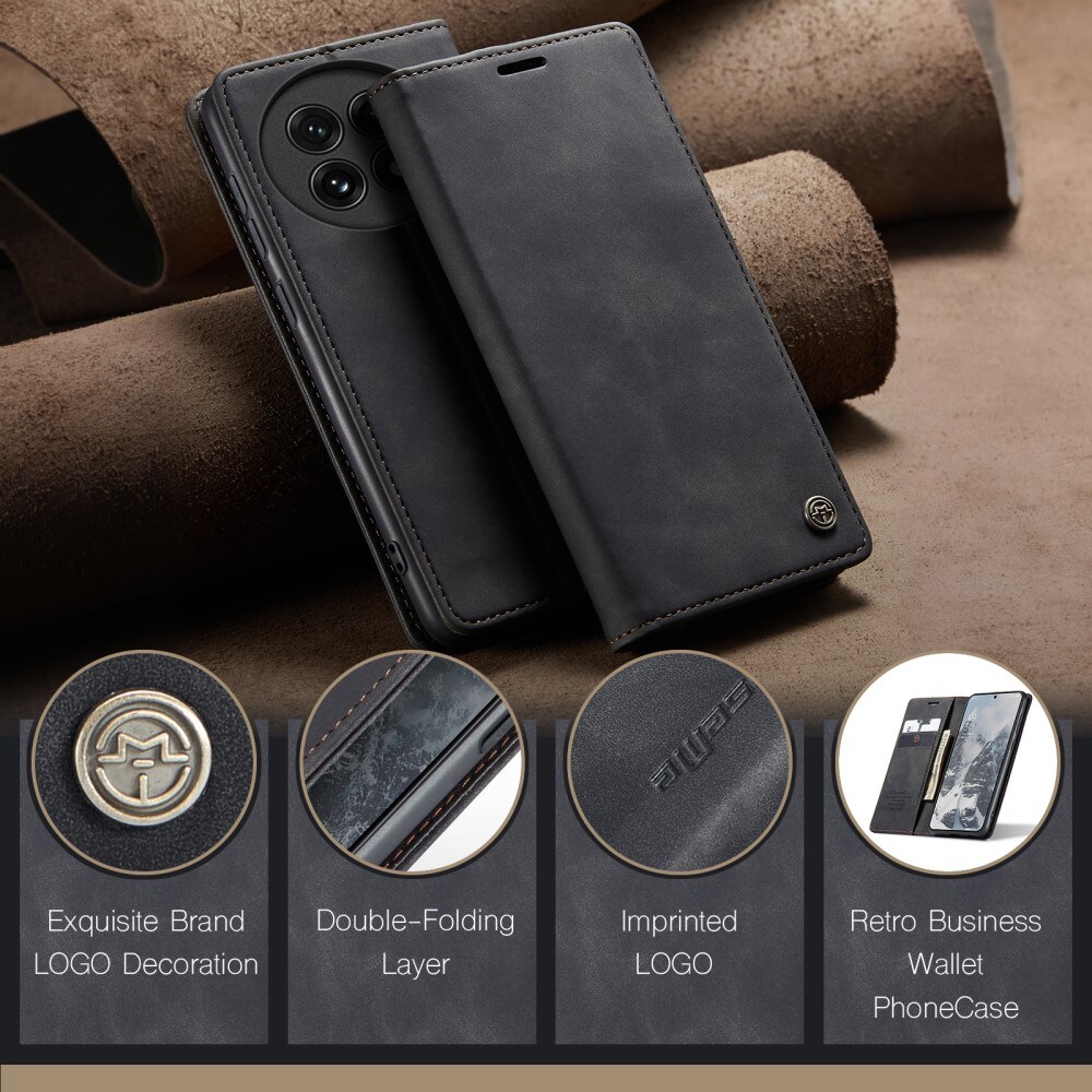  OnePlus 13 Slankt pungetui, Sort