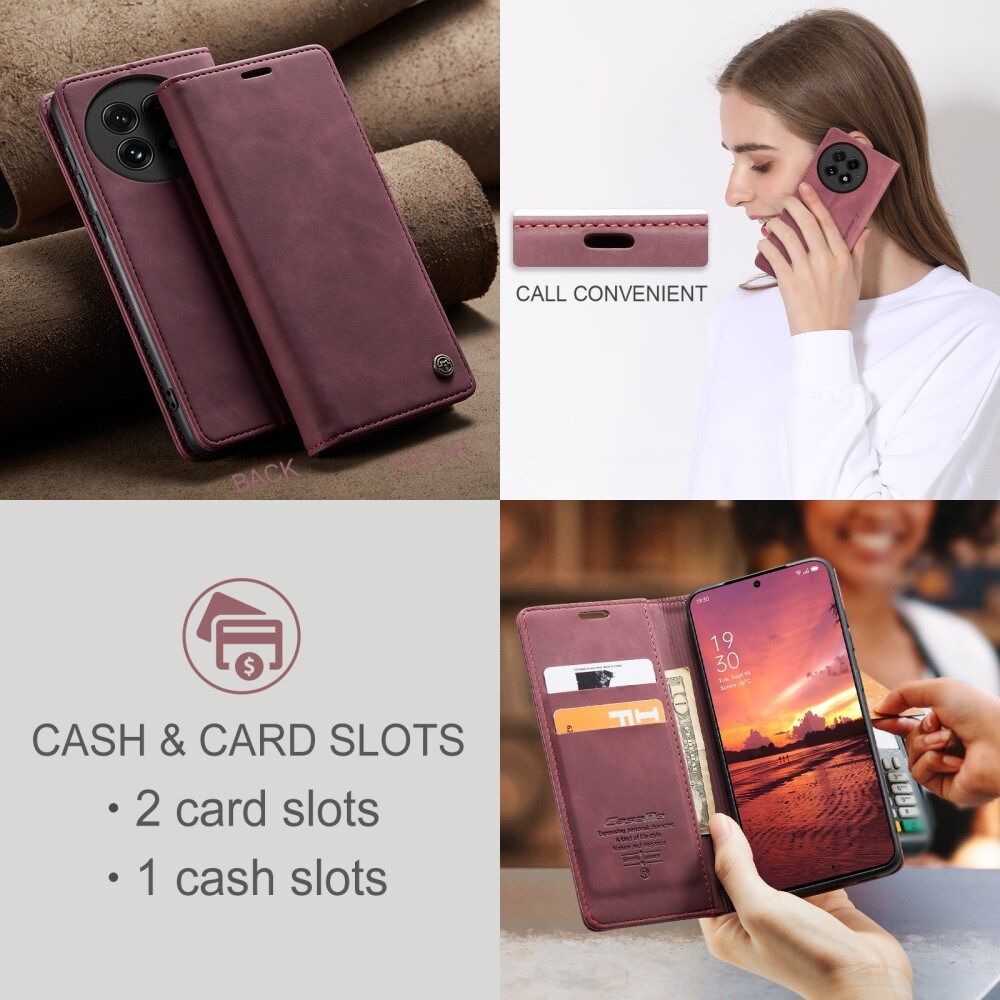  OnePlus 13 Slankt pungetui, Rød