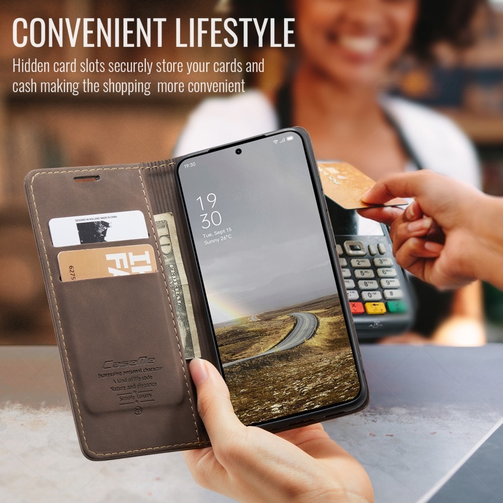  OnePlus 13 Slankt pungetui, Brun