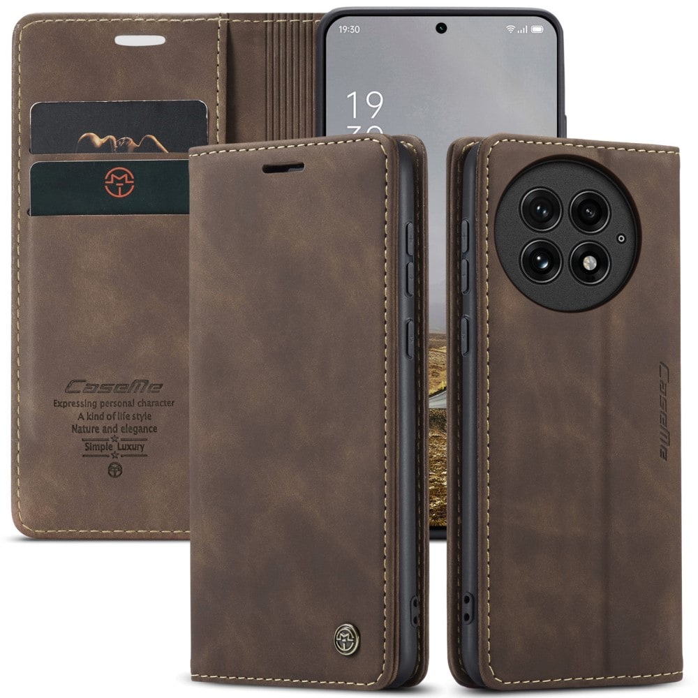  OnePlus 13 Slankt pungetui, Brun