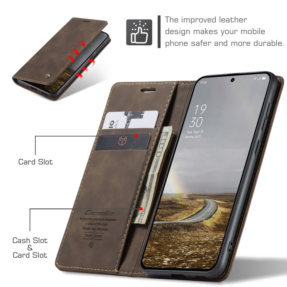  OnePlus 13 Slankt pungetui, Brun