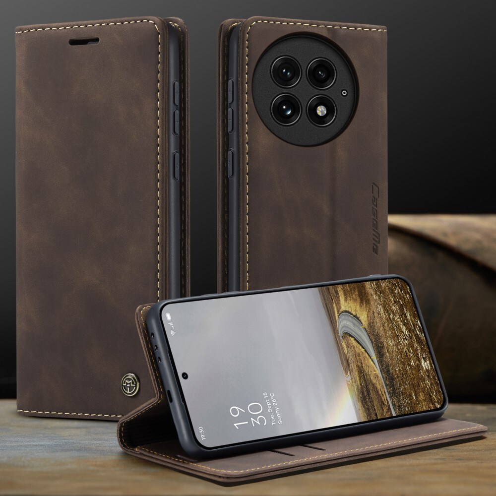  OnePlus 13 Slankt pungetui, Brun