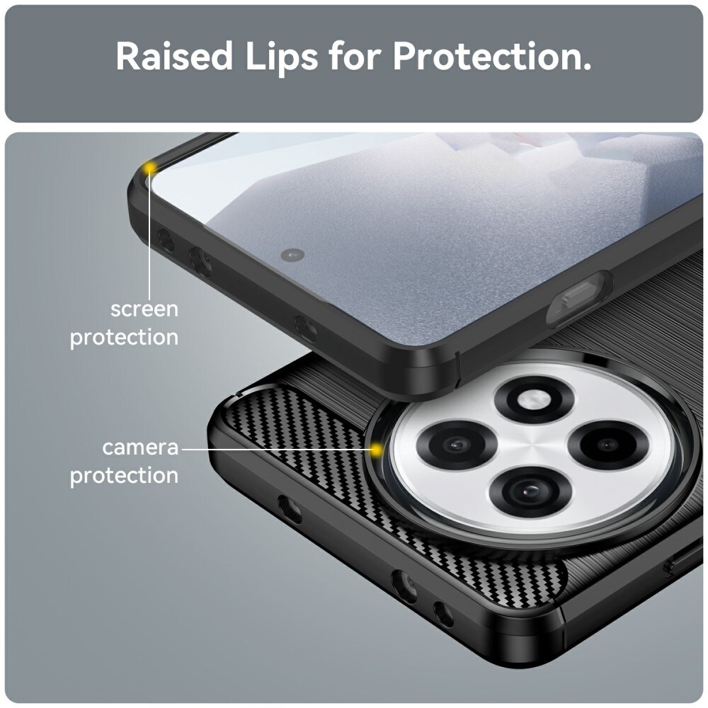  OnePlus 13R TPU-cover Brushed, Sort