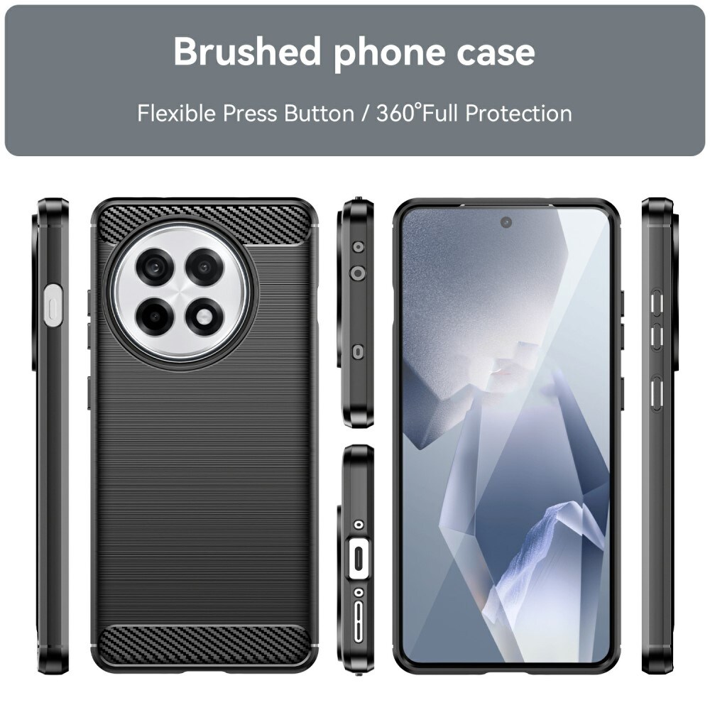  OnePlus 13R TPU-cover Brushed, Sort
