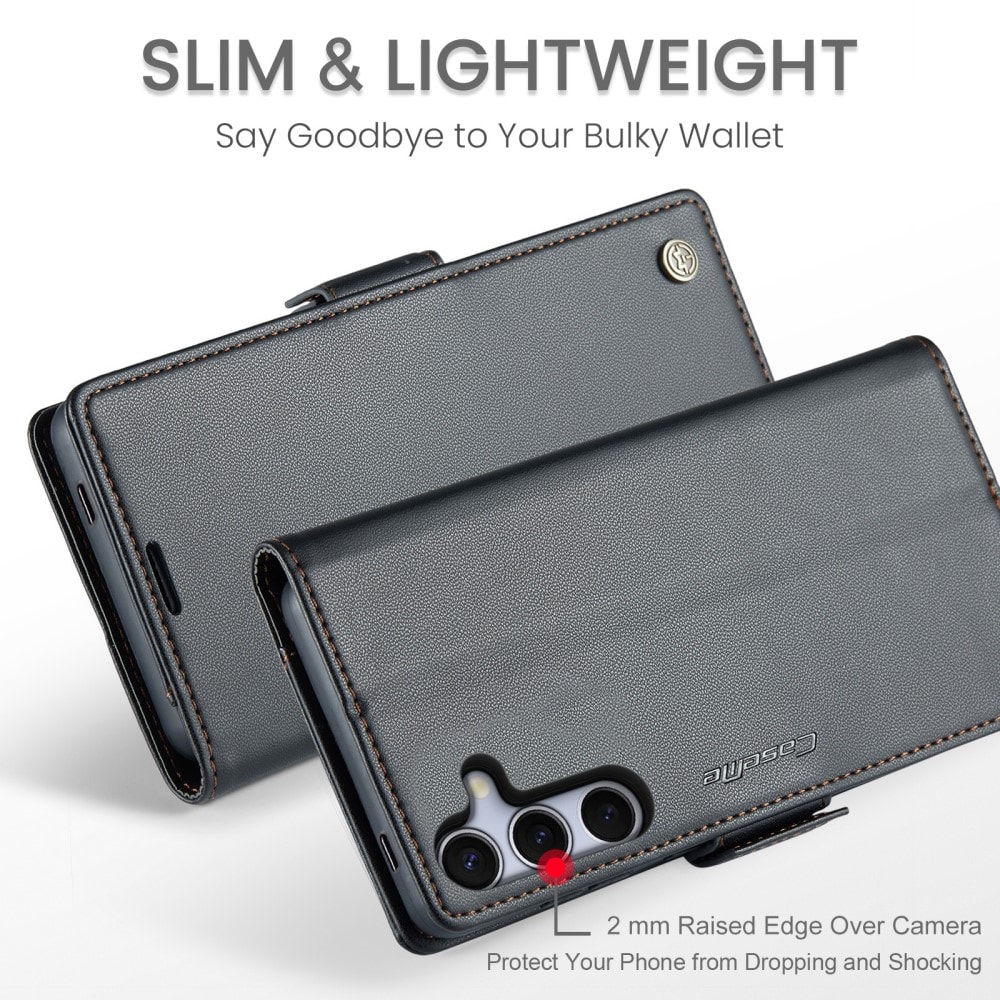 Samsung Galaxy S25 Plus Slankt RFID-pungetui, Sort