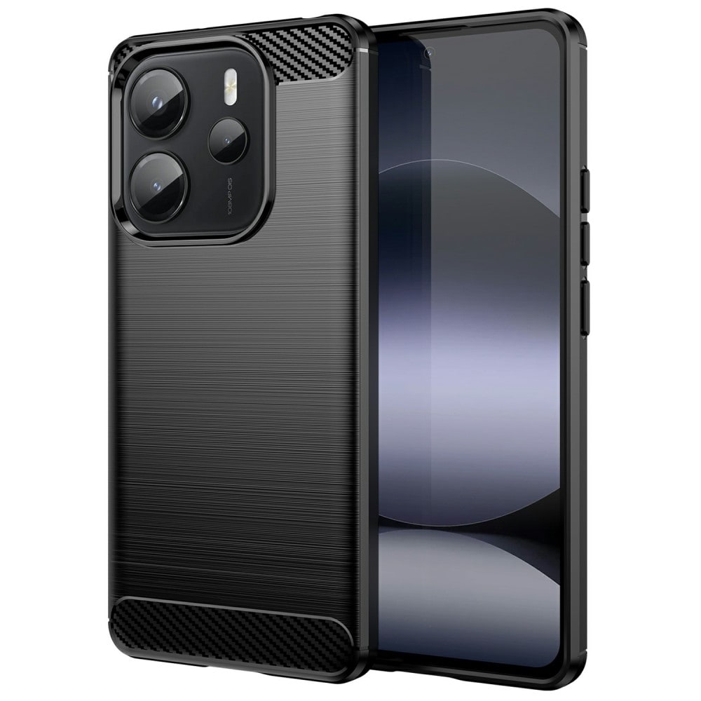 Xiaomi Redmi Note 14 4G TPU-cover Brushed, Sort
