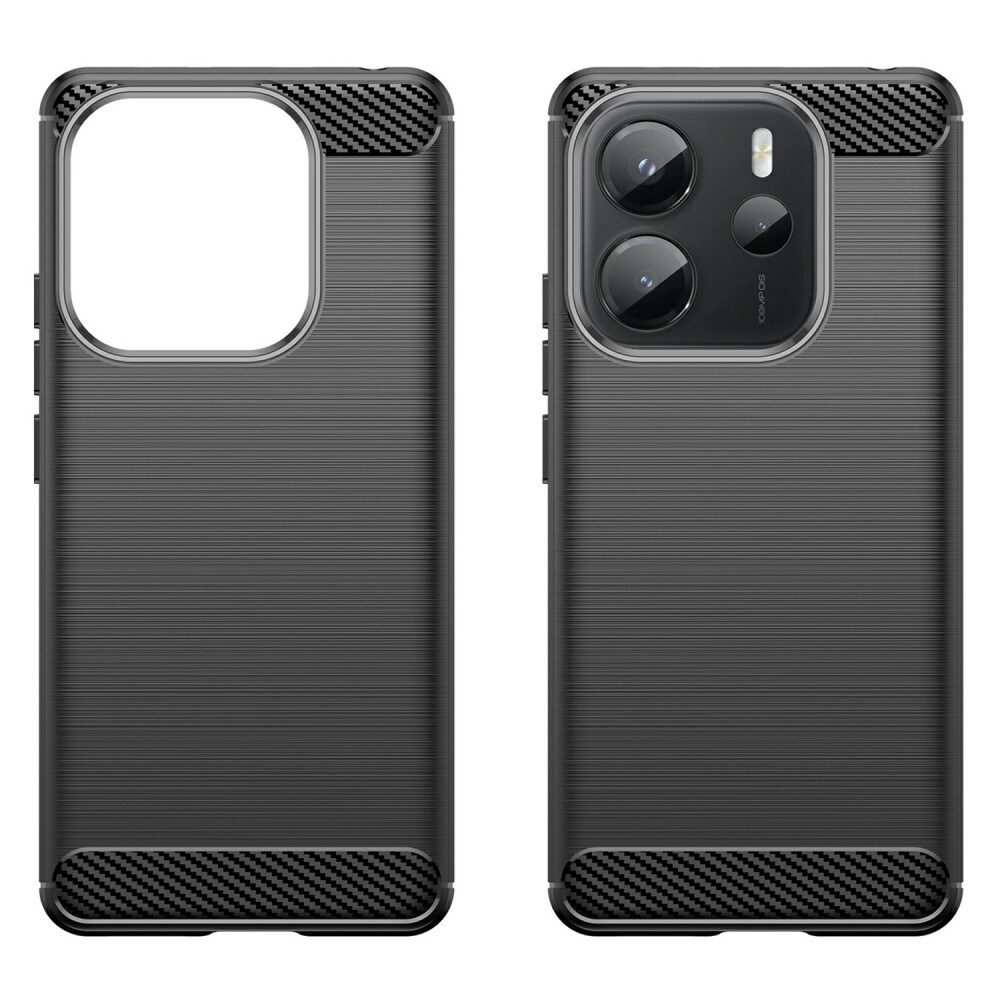 Xiaomi Redmi Note 14 4G TPU-cover Brushed, Sort