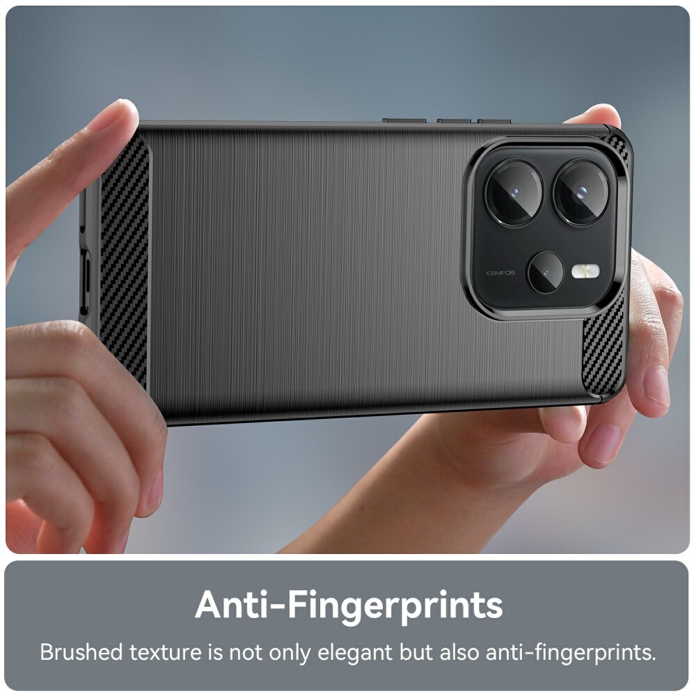 Xiaomi Redmi Note 14 4G TPU-cover Brushed, Sort