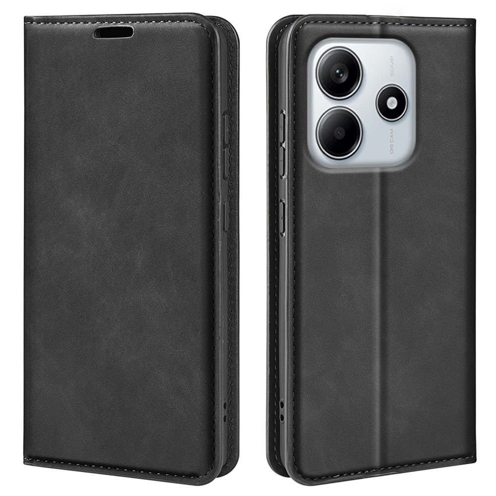 Xiaomi Redmi Note 14 4G Slankt etui med kortholder, Sort