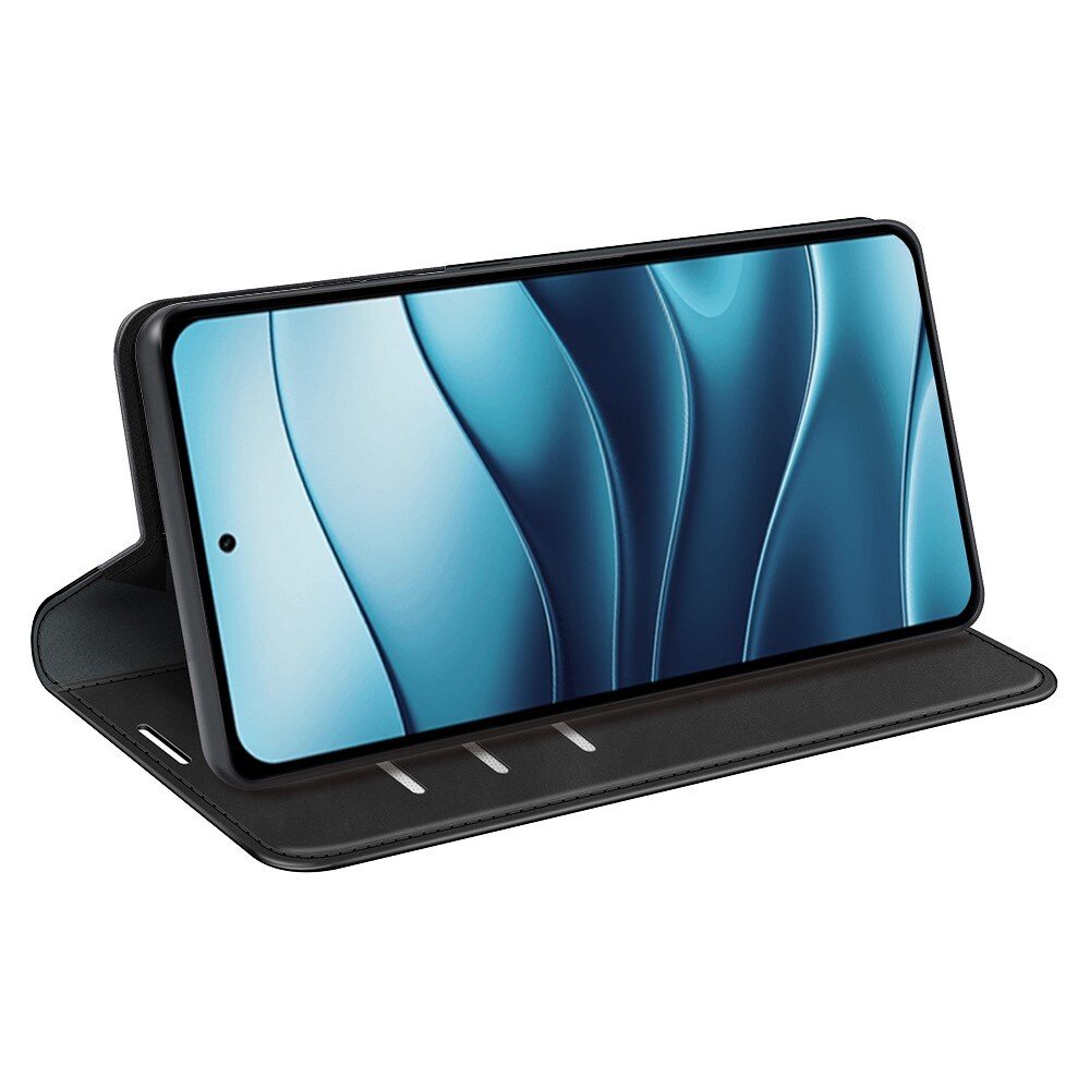 Xiaomi Redmi Note 14 4G Slankt etui med kortholder, Sort