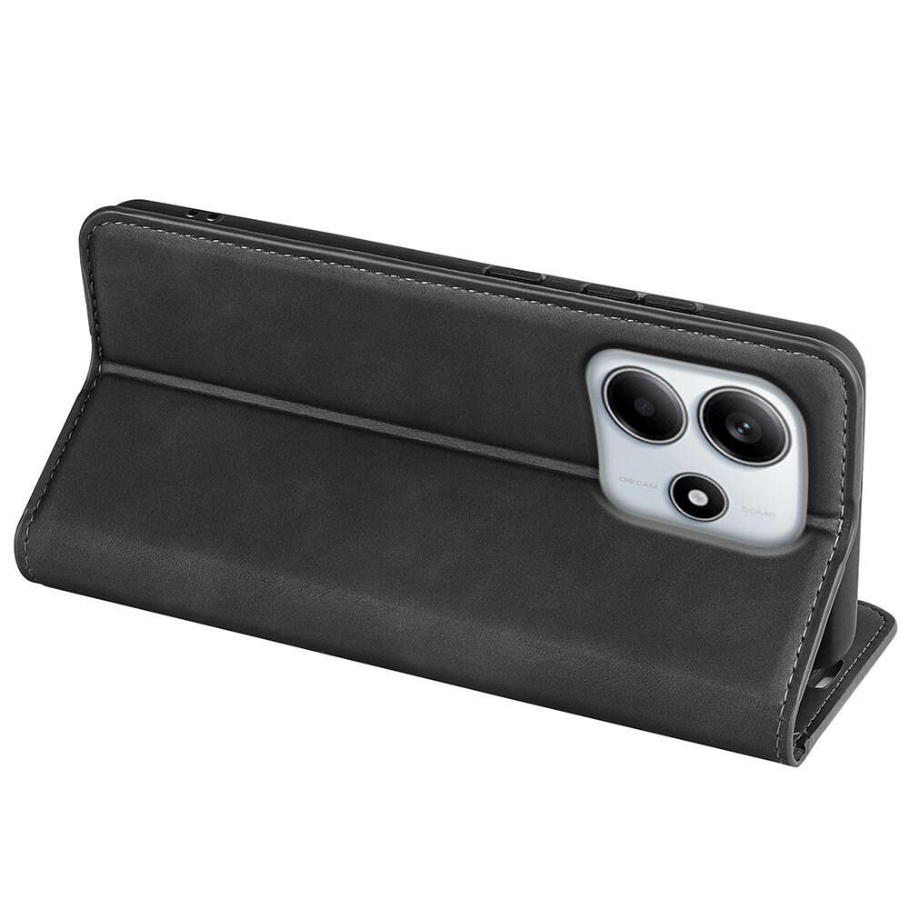 Xiaomi Redmi Note 14 4G Slankt etui med kortholder, Sort