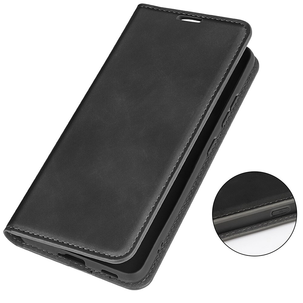 Xiaomi Redmi Note 14 4G Slankt etui med kortholder, Sort