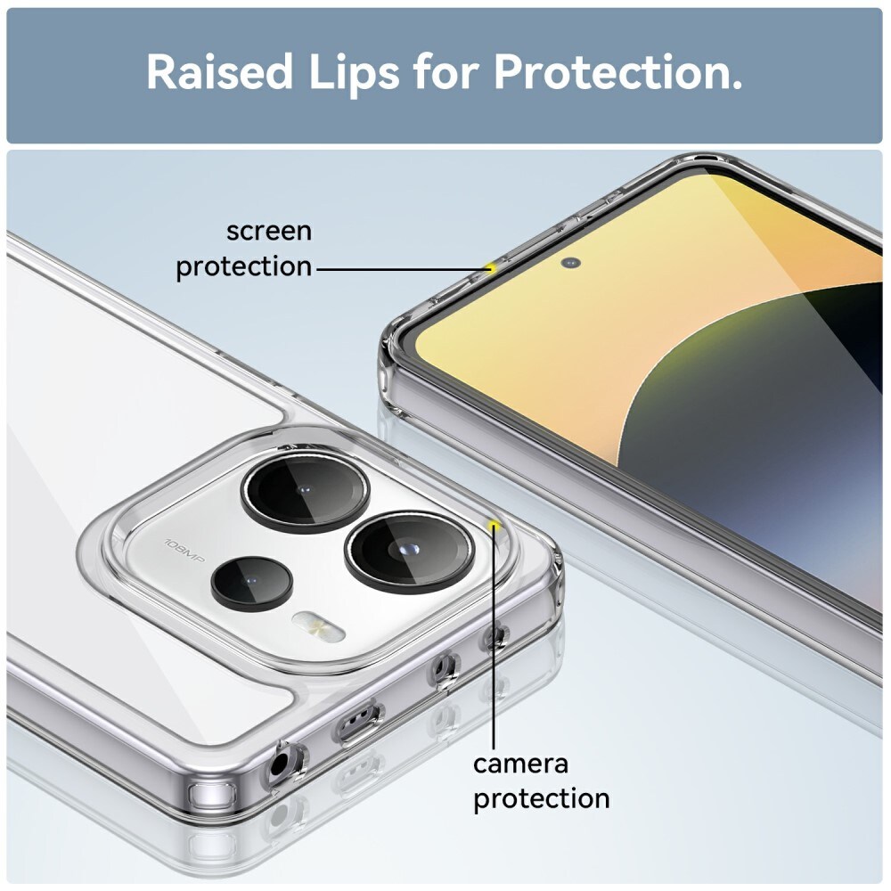 Xiaomi Redmi Note 14 4G Crystal Hybrid-cover, Gennemsigtig