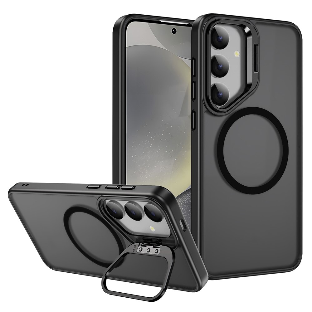 Samsung Galaxy S25 Hybridcover med MagSafe og kickstand, Sort