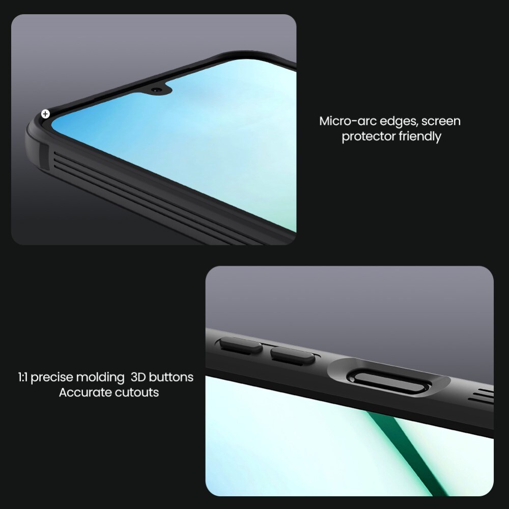 Samsung Galaxy A26 Cover med kamerabeskyttelse - CamShield, Sort