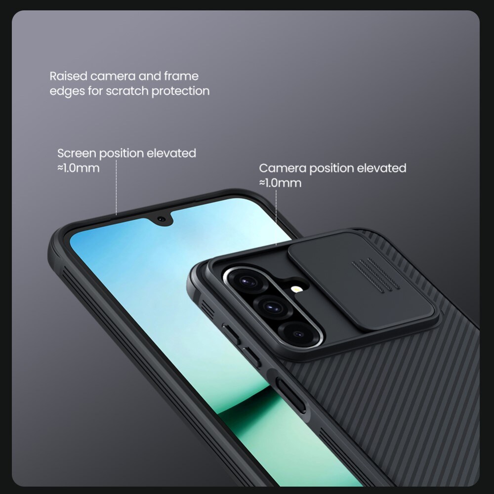 Samsung Galaxy A26 Cover med kamerabeskyttelse - CamShield, Sort