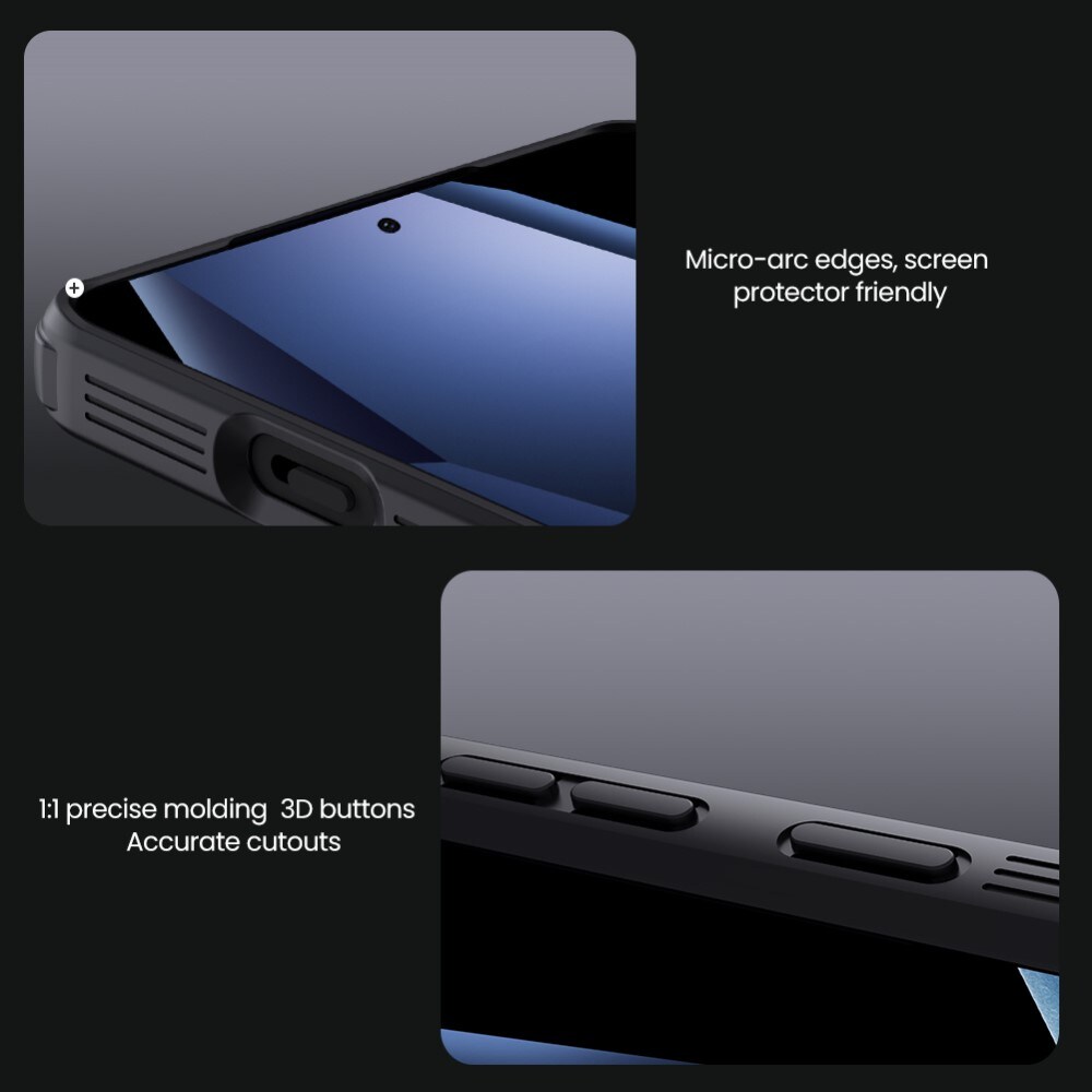  OnePlus 13R Cover med kamerabeskyttelse - CamShield, Sort