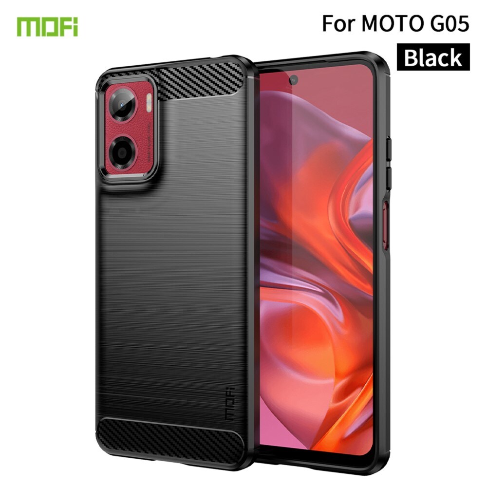Motorola Moto G05 TPU-cover Brushed, Sort