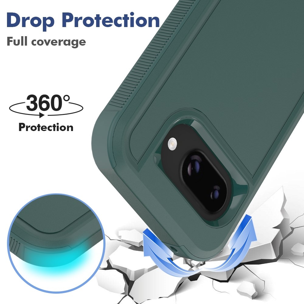 Google Pixel 9a Hybridcover Off-road, Grøn