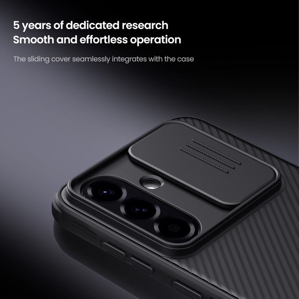 Samsung Galaxy A56 Cover med kamerabeskyttelse - CamShield, Sort