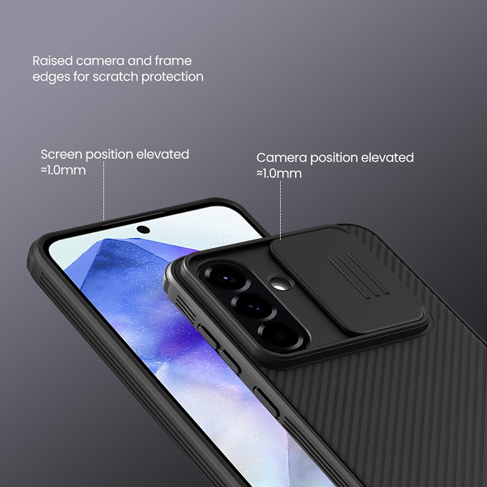 Samsung Galaxy A56 Cover med kamerabeskyttelse - CamShield, Sort