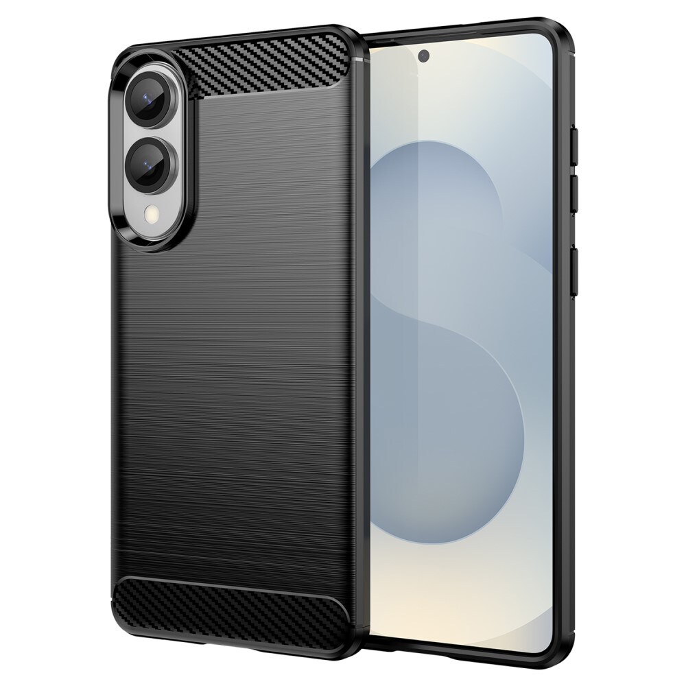 Samsung Galaxy S25 Edge TPU-cover Brushed, Sort