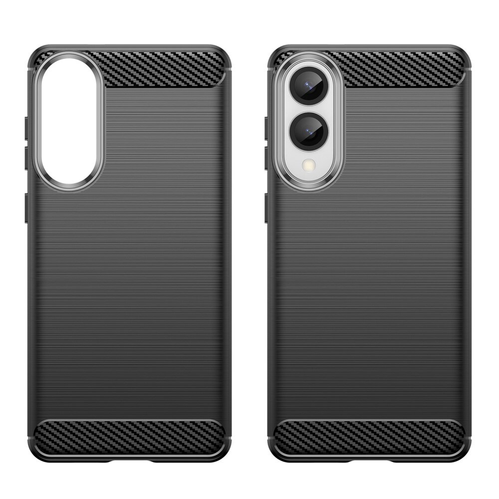 Samsung Galaxy S25 Edge TPU-cover Brushed, Sort