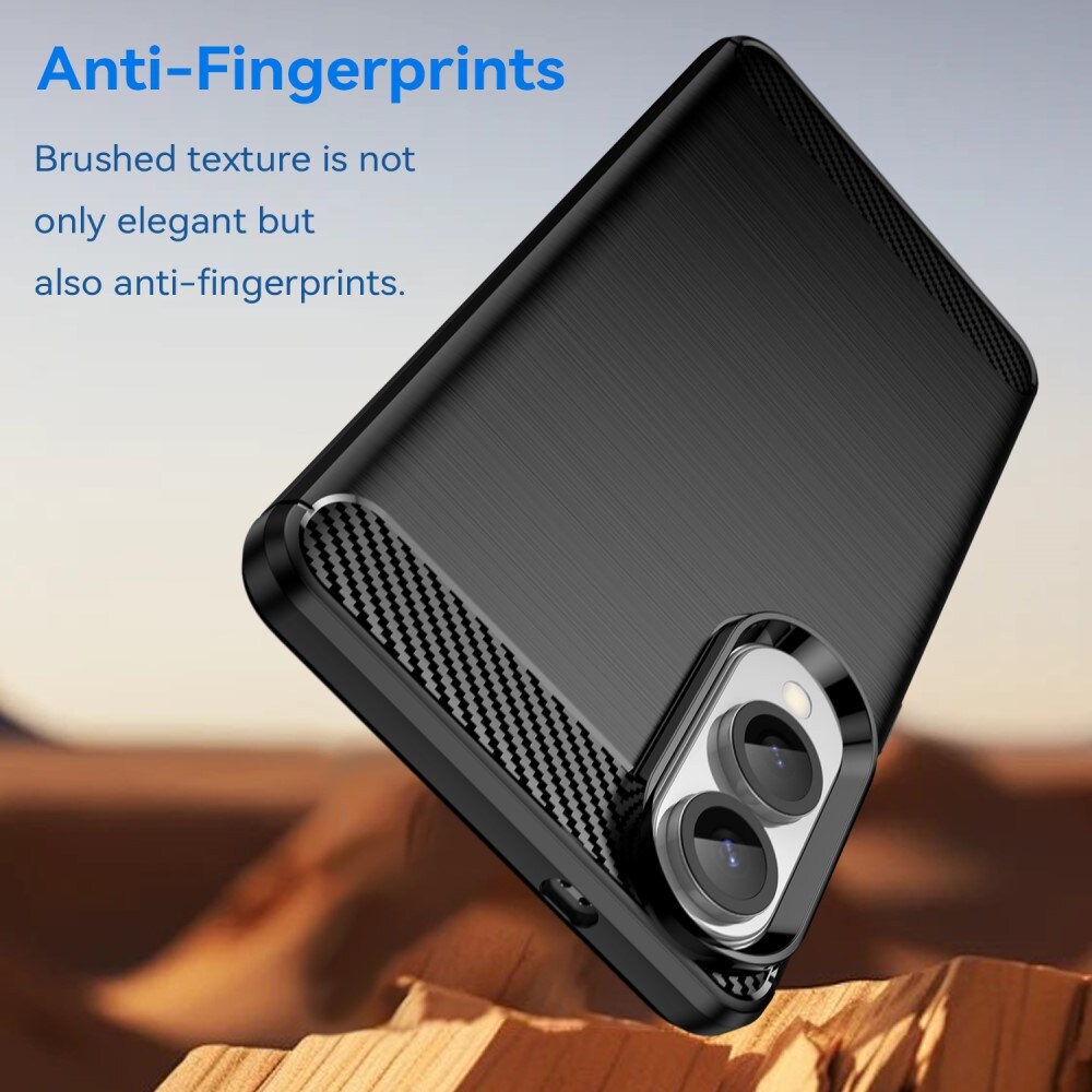 Samsung Galaxy S25 Edge TPU-cover Brushed, Sort