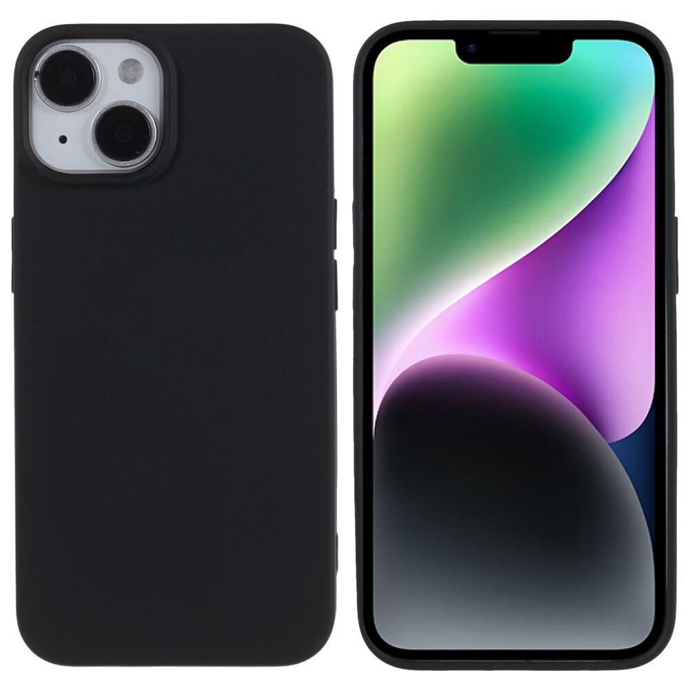 iPhone 14 Mobilcover i TPU, Sort